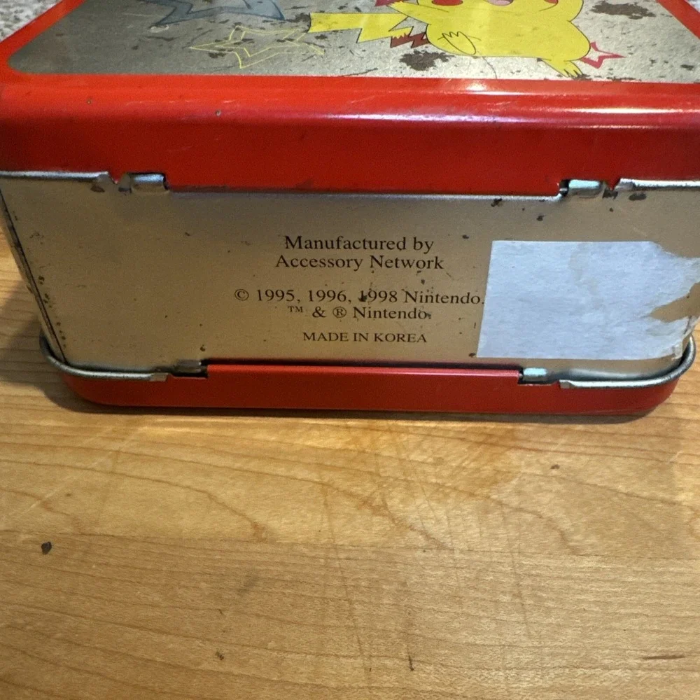 Pokemon: gotta Catch'em All! Pikachu Tin Box with Red Border VERY RARE